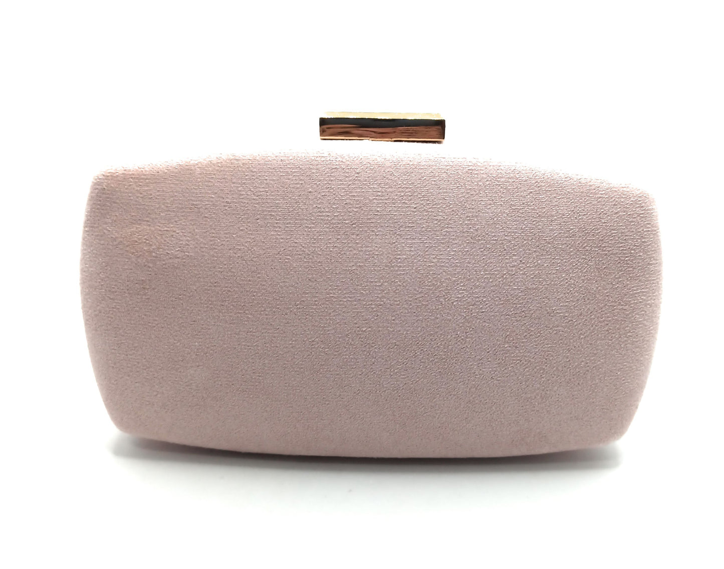 Cartera De Mano Bolso Fiesta · Ante Ovalado Nude (última unidad!)