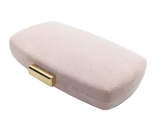 Cartera De Mano Bolso Fiesta · Ante Ovalado Nude (última unidad!)