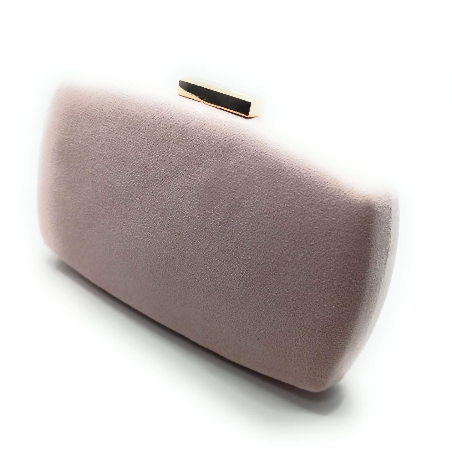 Cartera De Mano Bolso Fiesta · Ante Ovalado Nude (última unidad!)