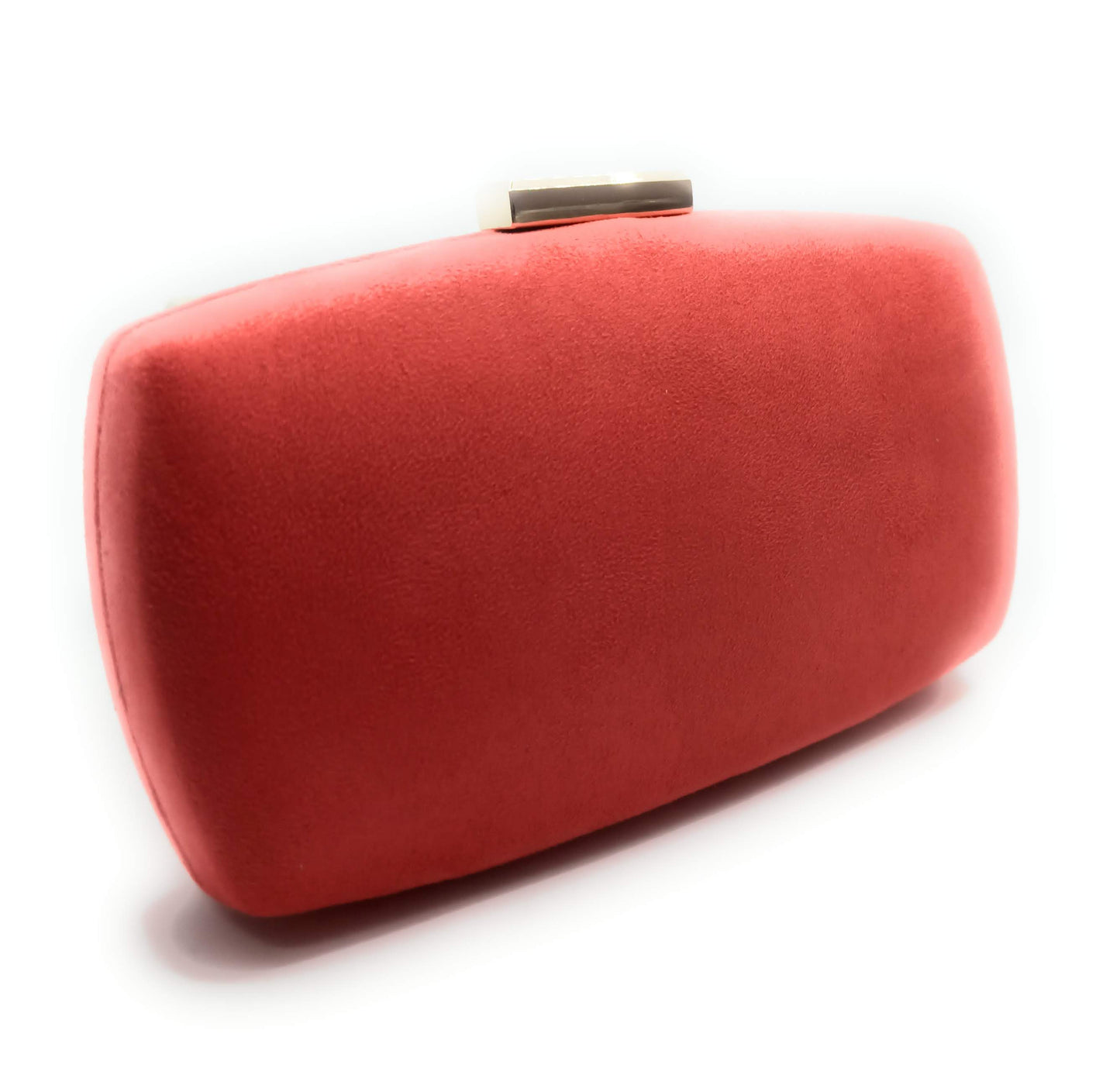 Cartera De Mano Bolso Fiesta · Ante Ovalado Coral (última unidad!)