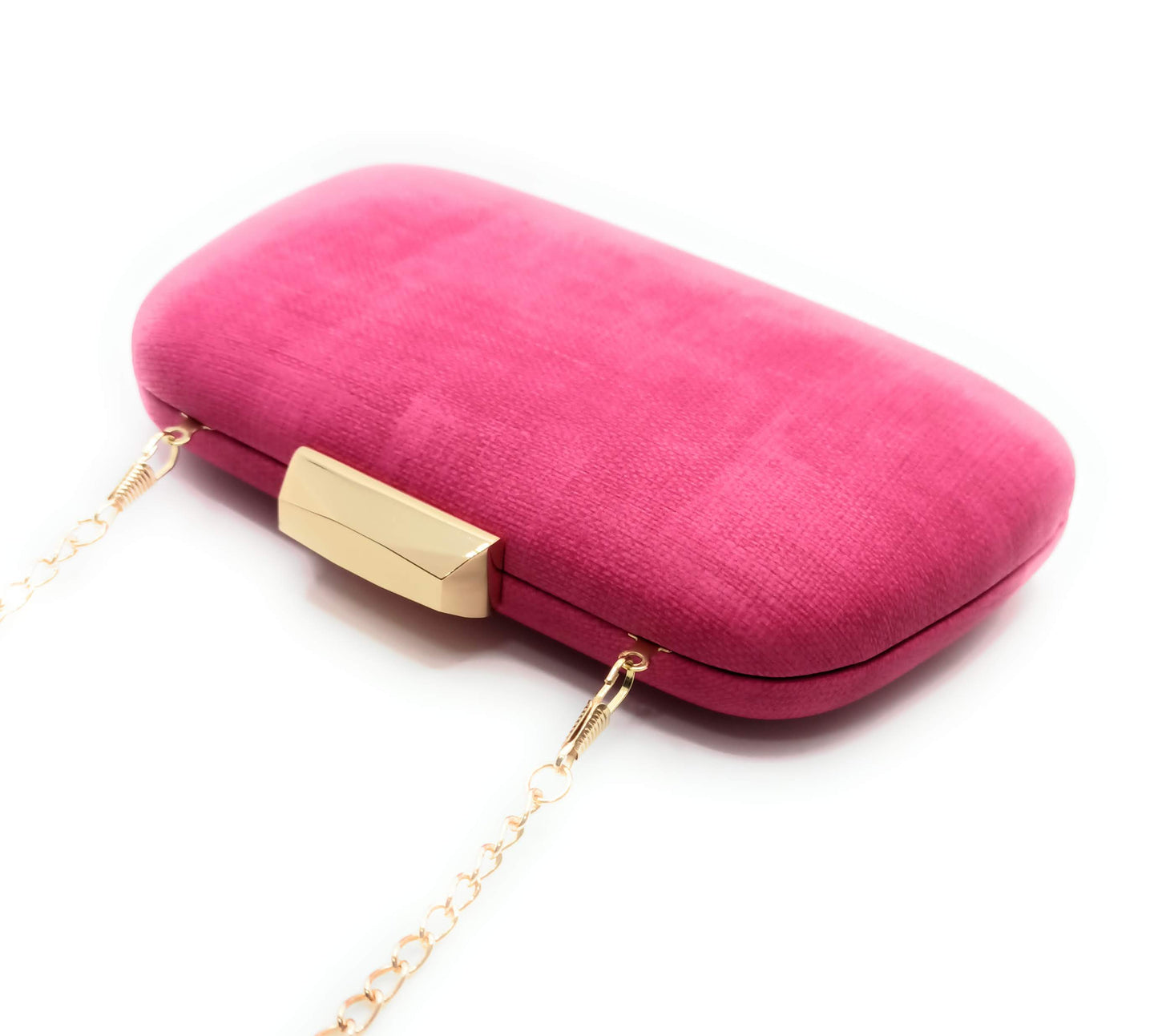 Cartera De Mano Bolso Fiesta · Tweed Fucsia (última unidad!)