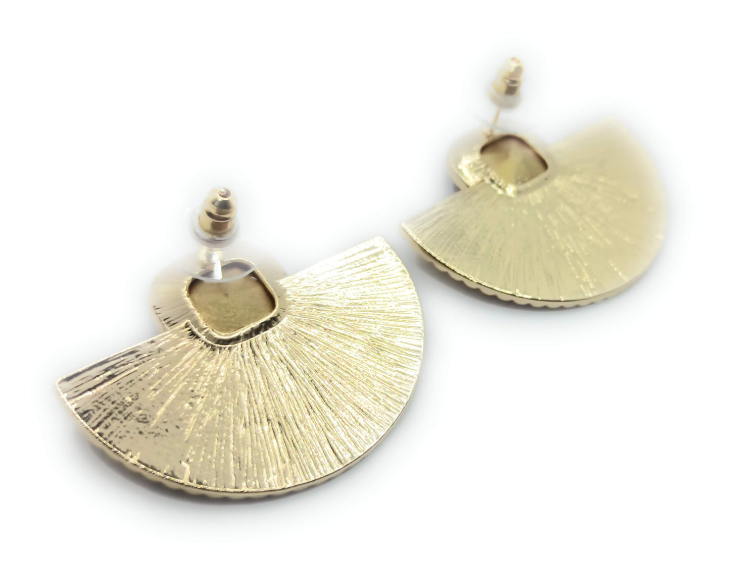 Pendientes Dorados con Cristal · Oro Sol Burdeos (últimas unidades!)