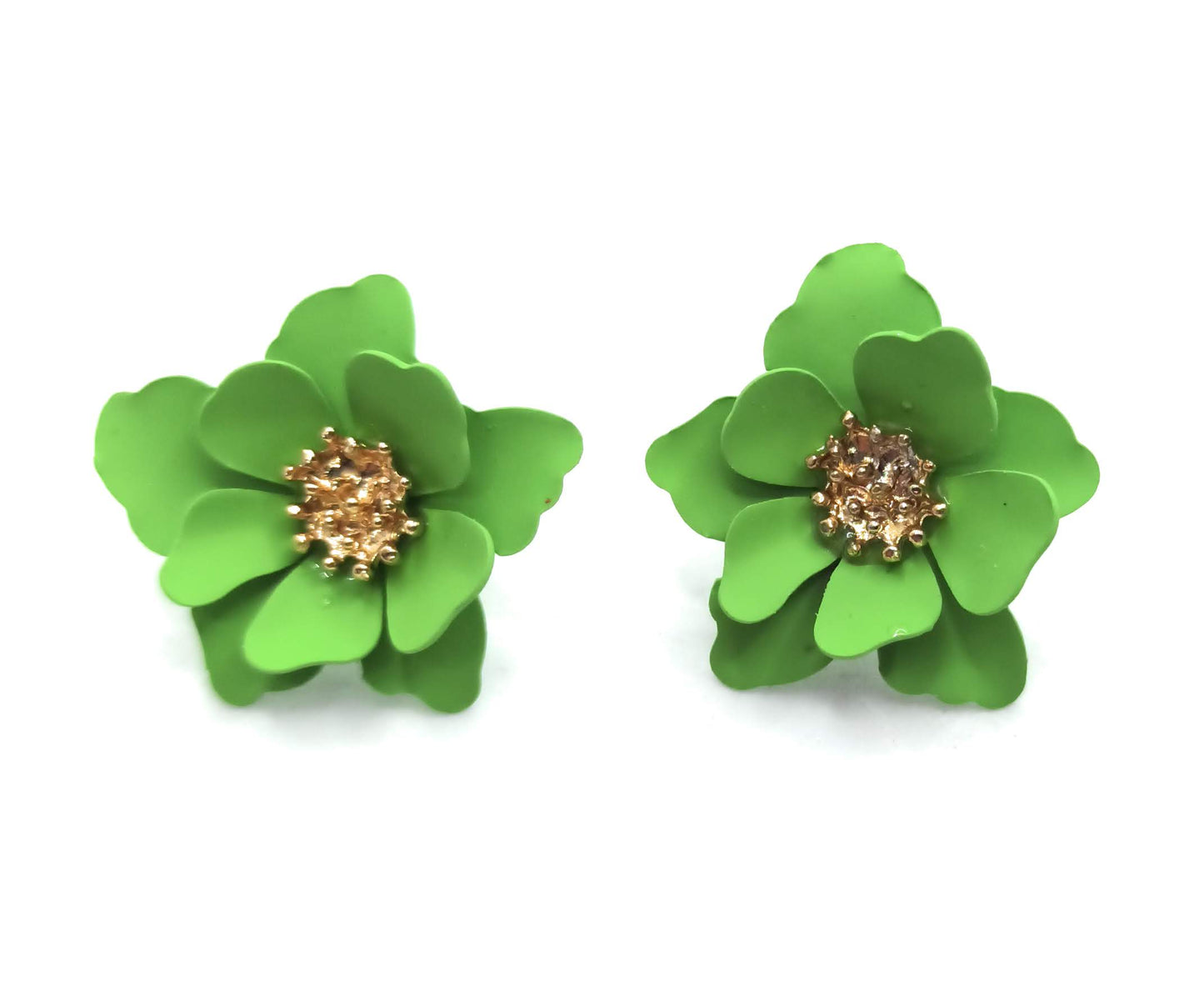 Pendientes Florecitas · Verde Claro