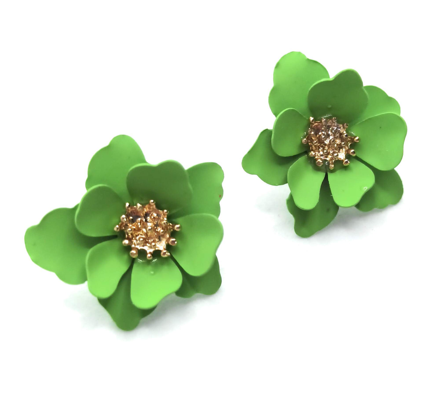 Pendientes Florecitas · Verde Claro