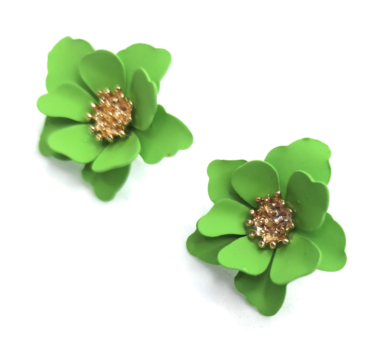 Pendientes Florecitas · Verde Claro