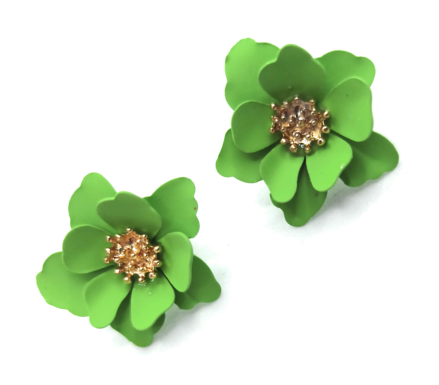 Pendientes Florecitas · Verde Claro