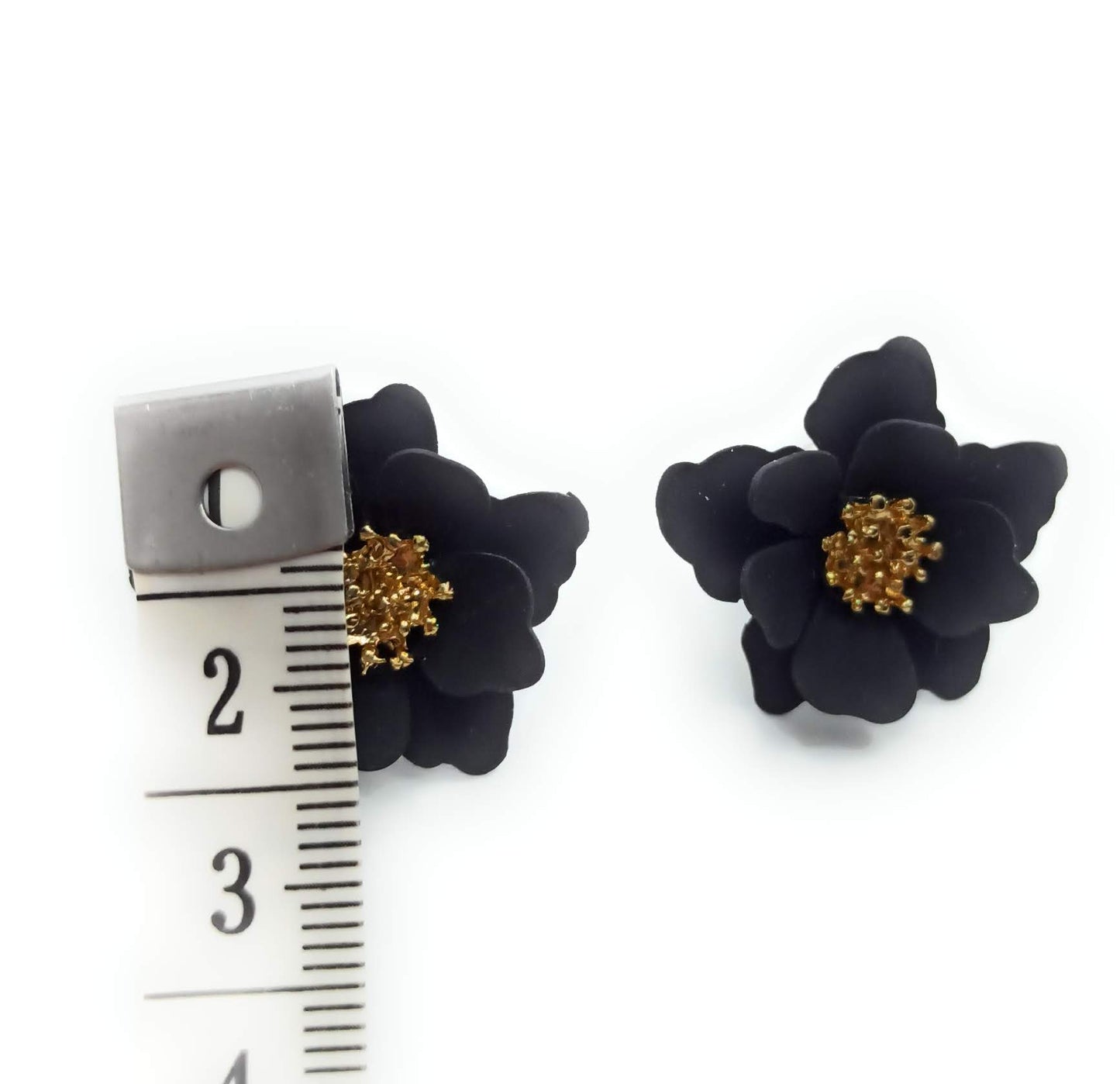 Pendientes Florecitas · Negro