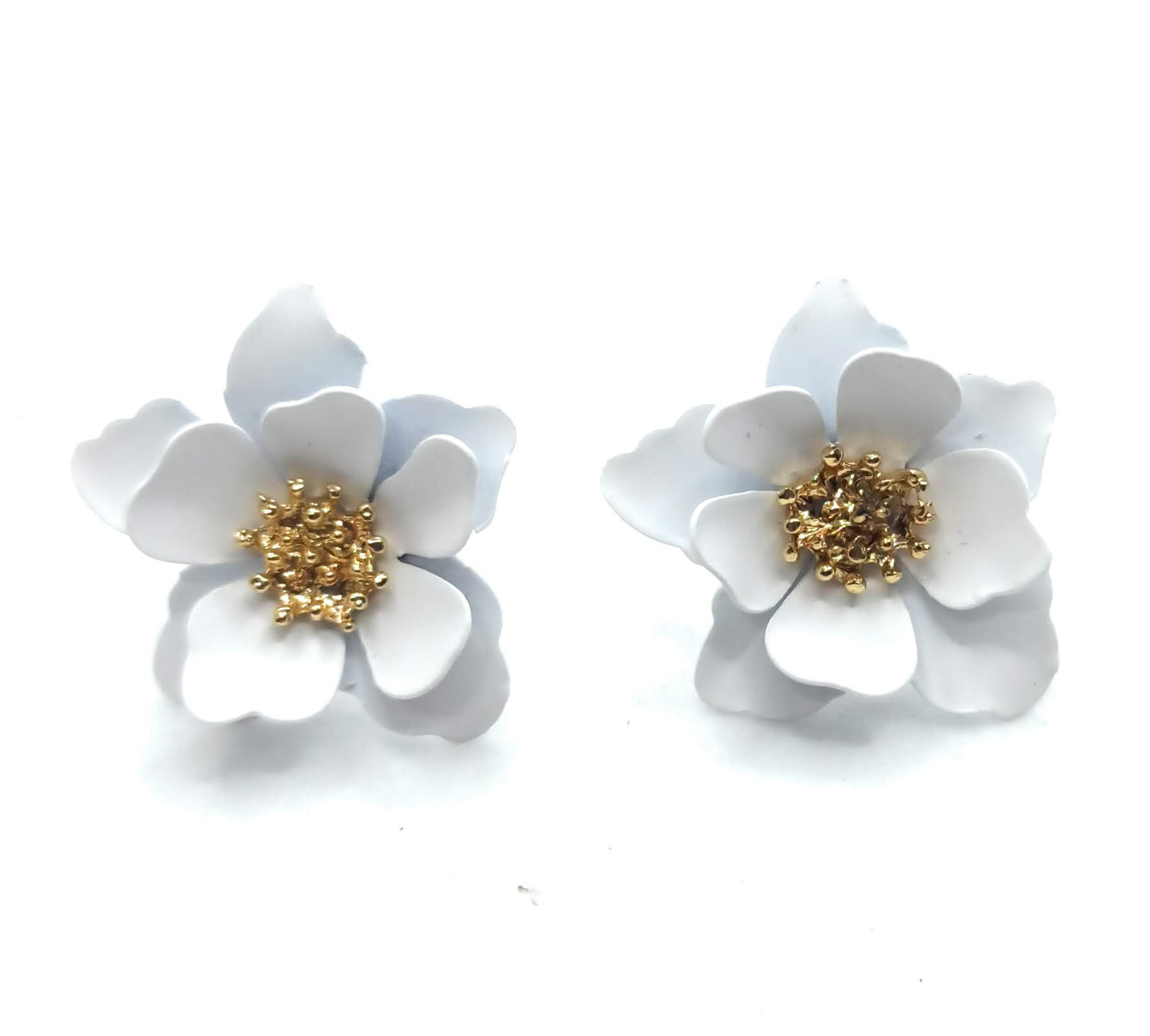 Pendientes Florecitas · Blanco