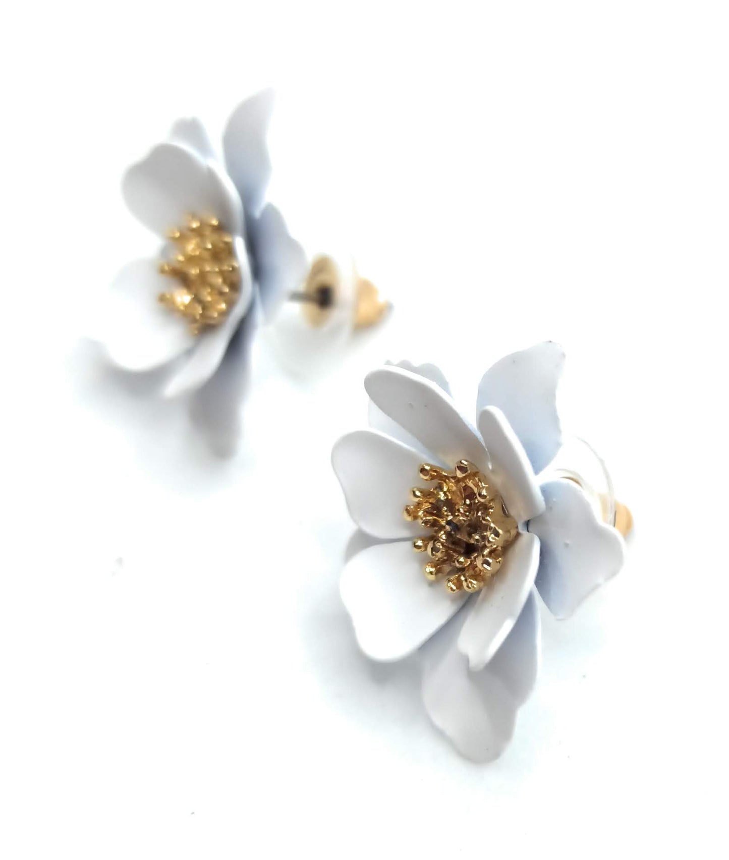 Pendientes Florecitas · Blanco