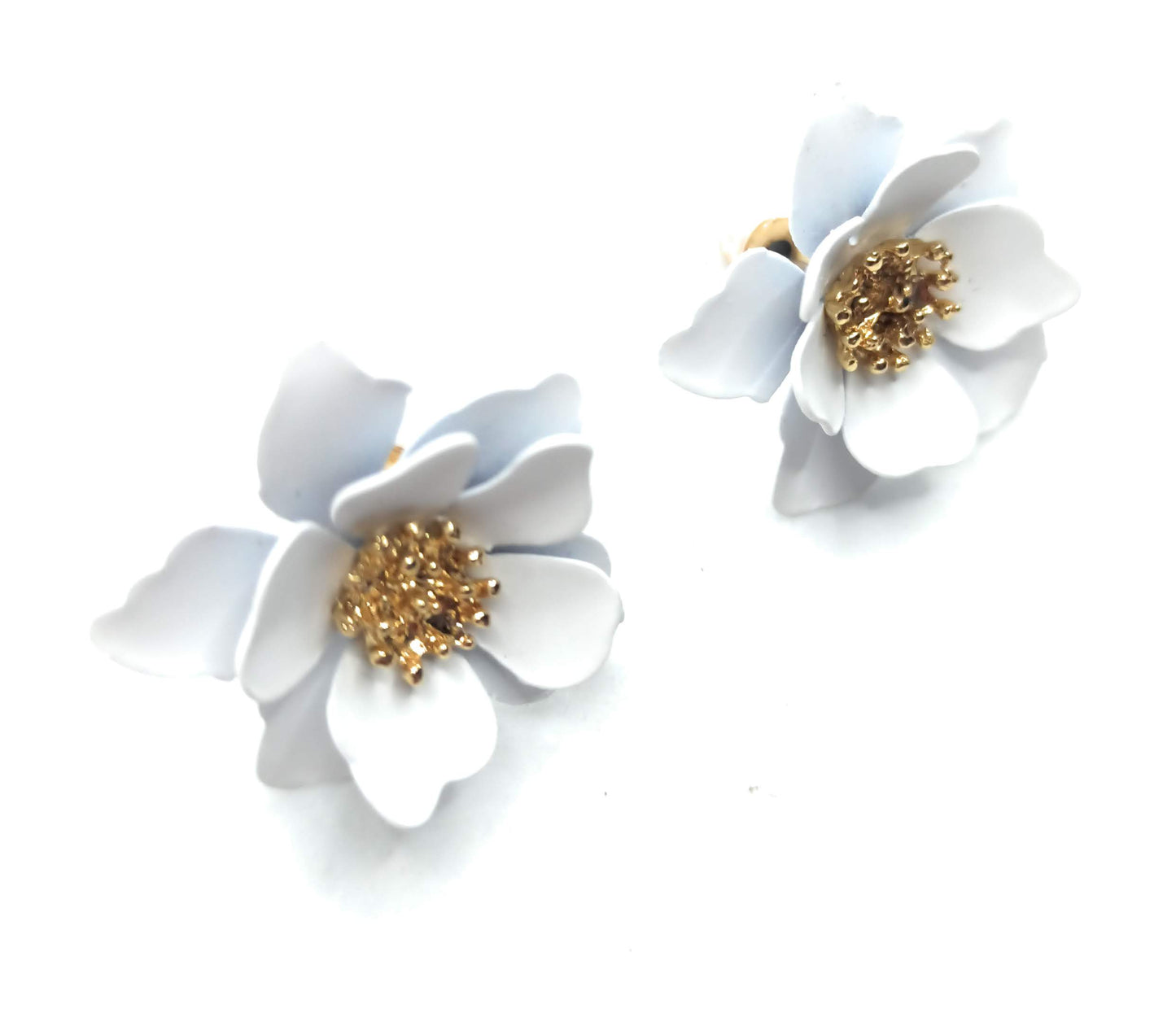 Pendientes Florecitas · Blanco