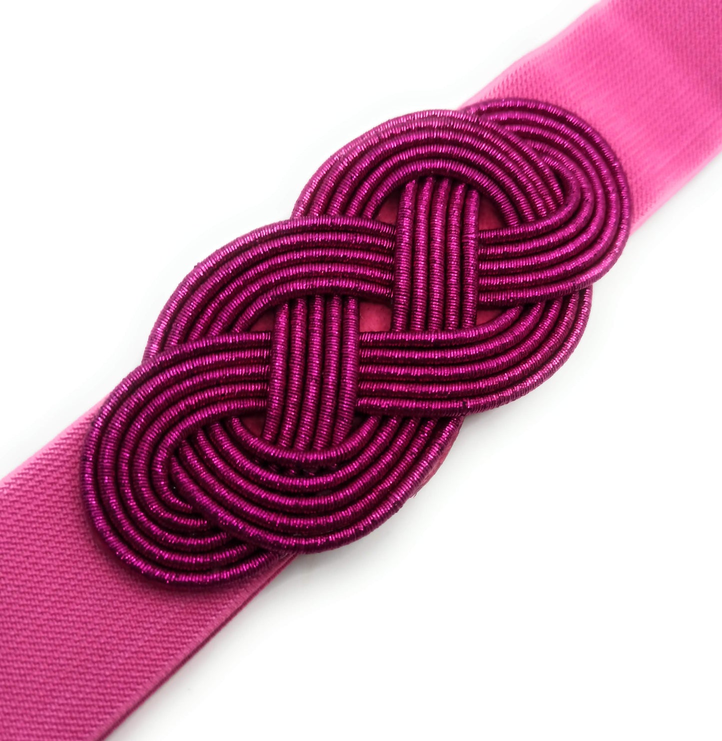 Cinturón Elástico Fiesta · Infinito Fucsia
