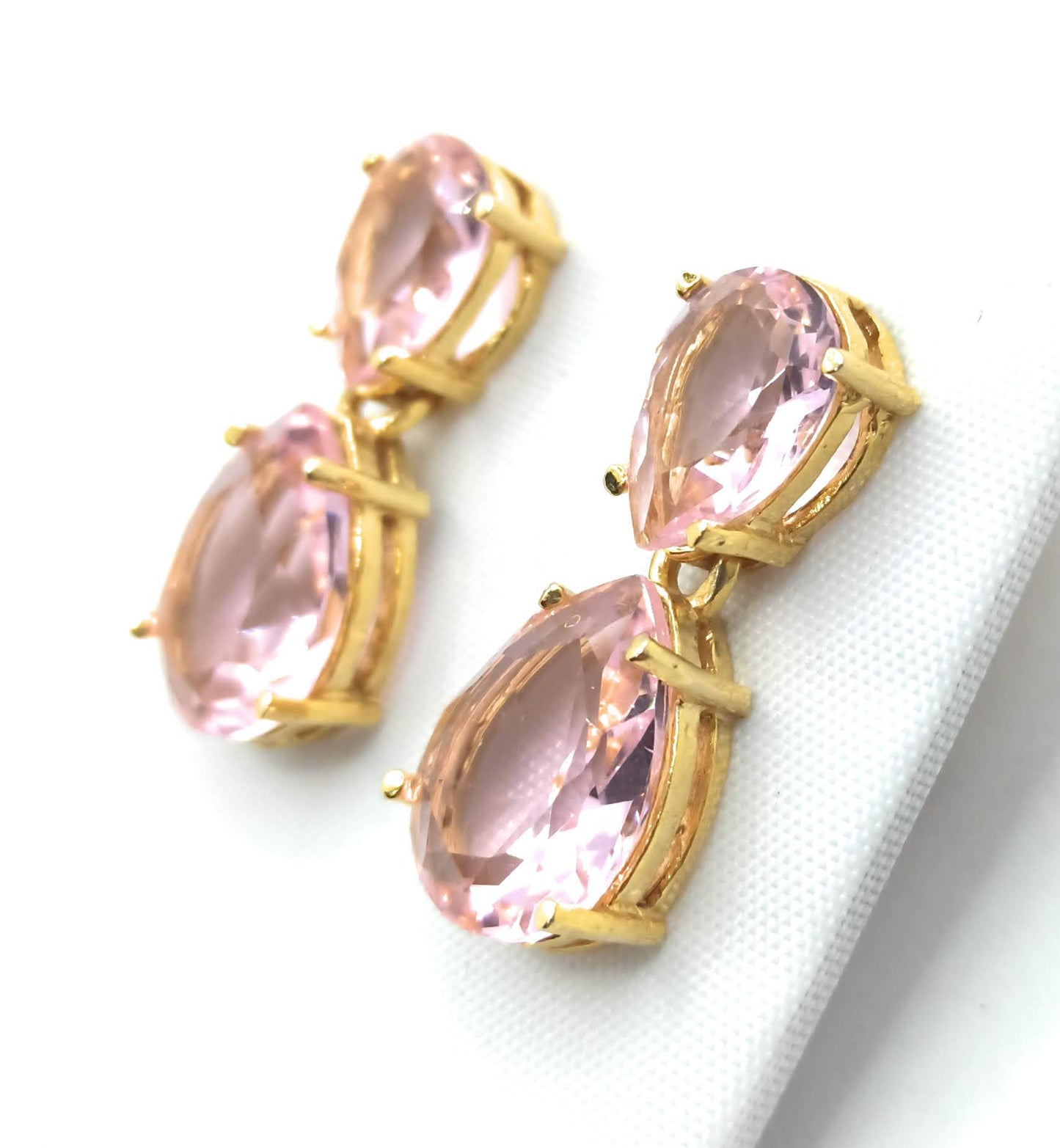 Pendientes Joya 24K · Rosa Claro (última unidad!)