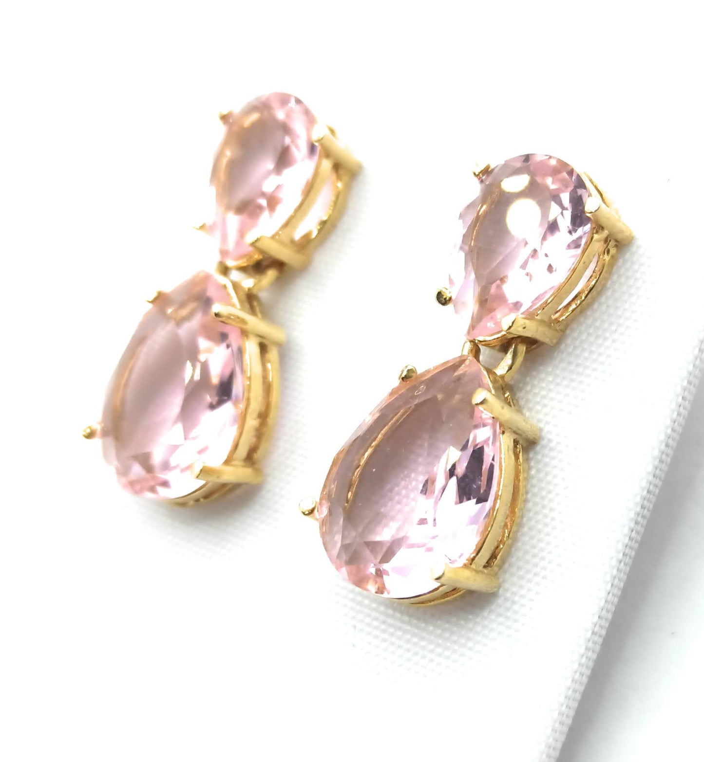 Pendientes Joya 24K · Rosa Claro (última unidad!)