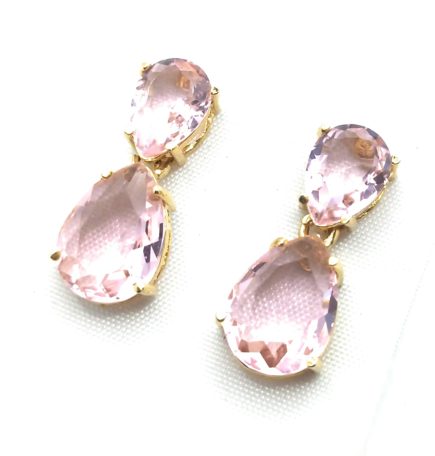 Pendientes Joya 24K · Rosa Claro (última unidad!)