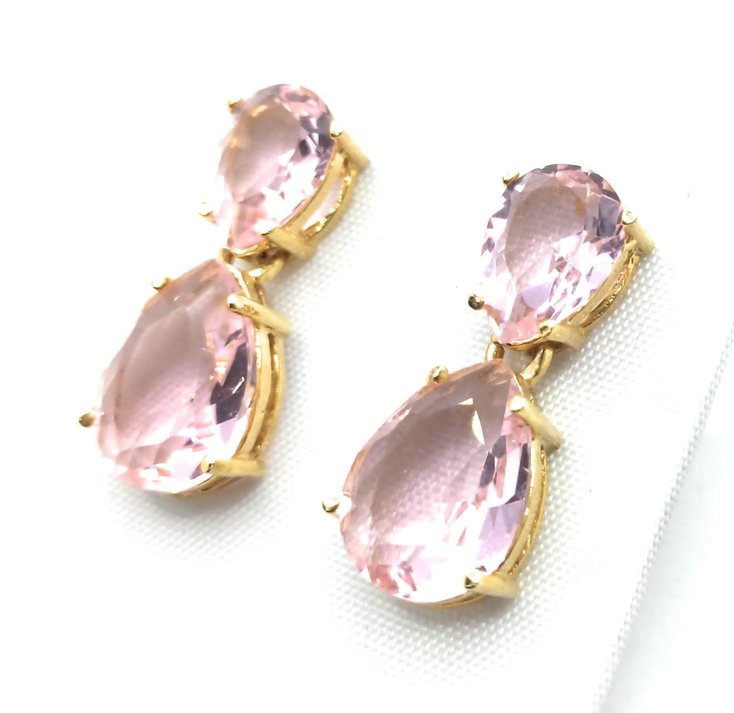 Pendientes Joya 24K · Rosa Claro (última unidad!)