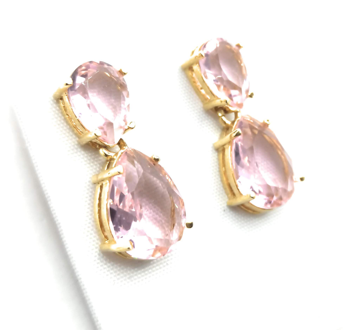 Pendientes Joya 24K · Rosa Claro (última unidad!)