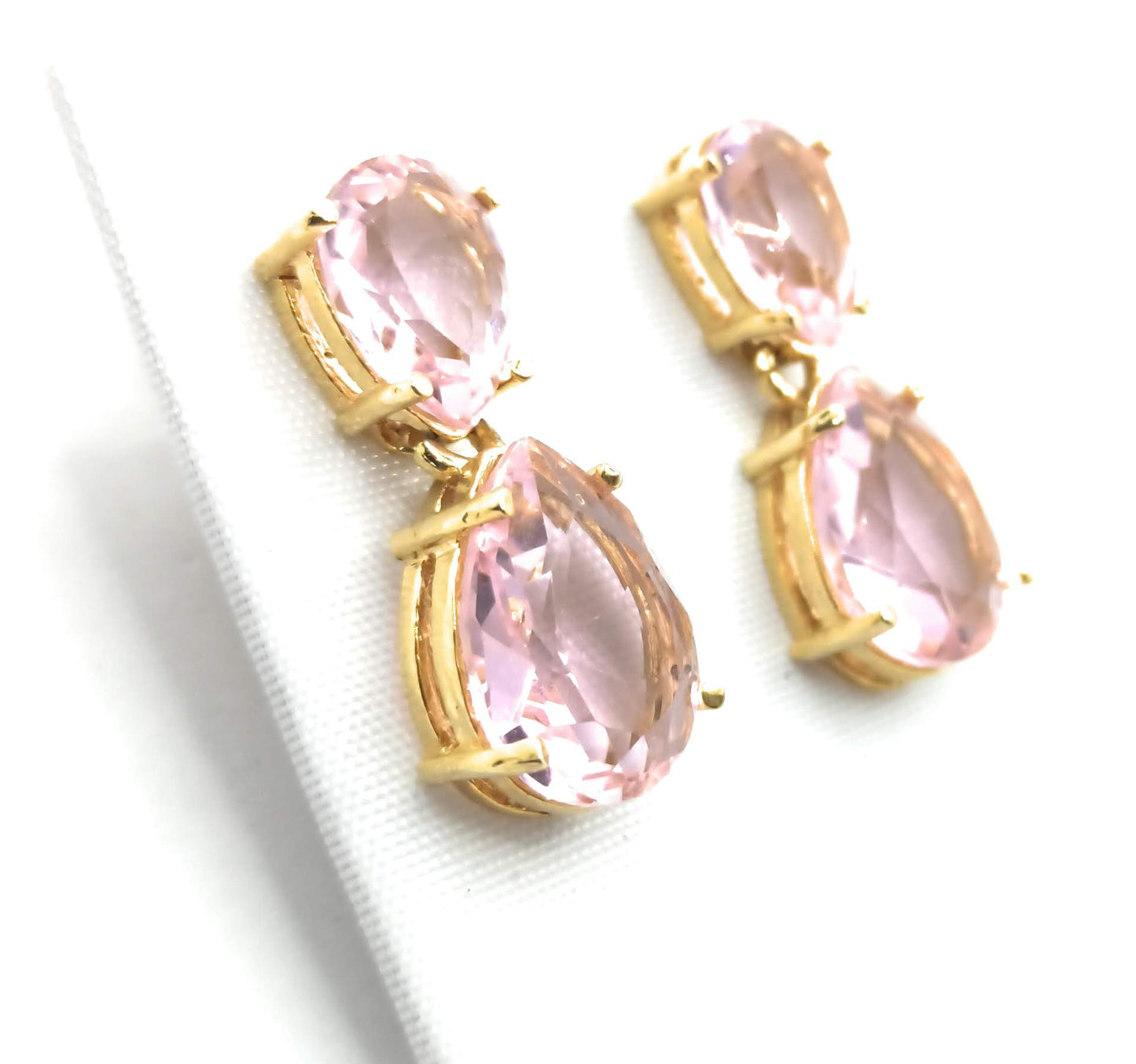 Pendientes Joya 24K · Rosa Claro (última unidad!)