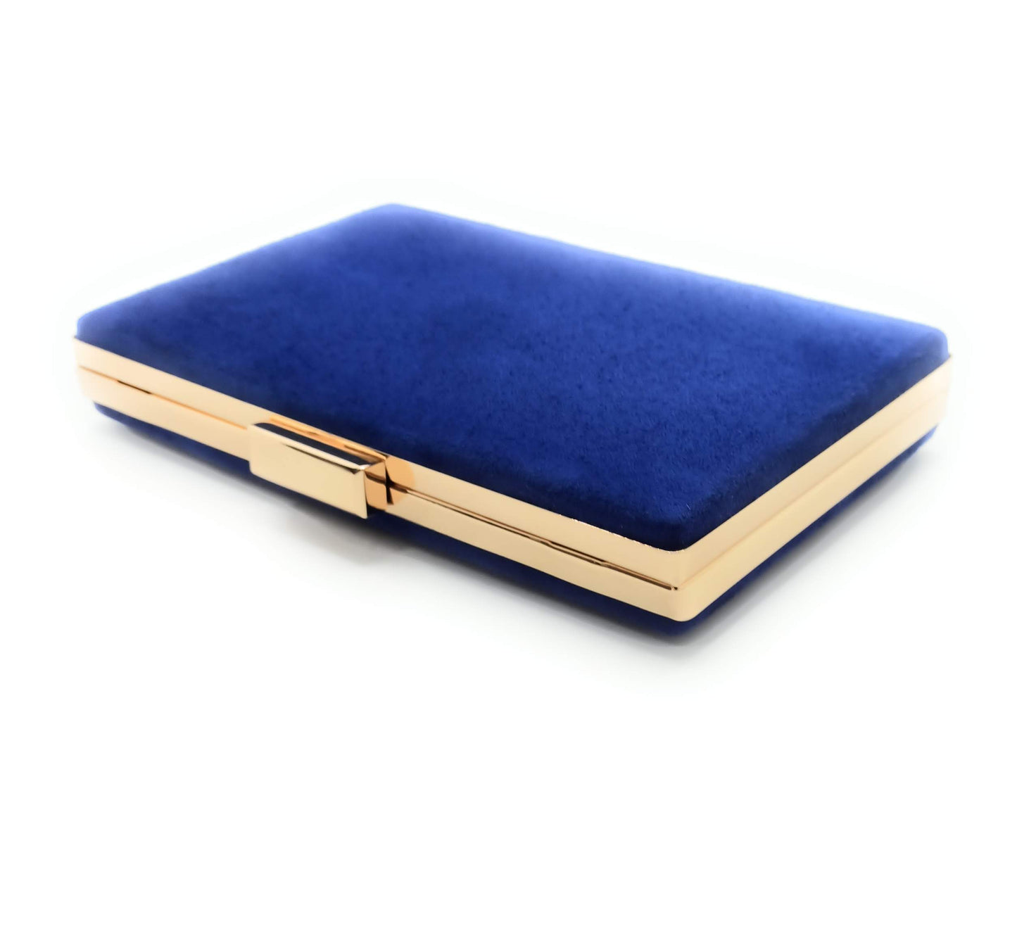 Cartera De Mano Bolso Fiesta Rectangular · Ante Marino Oro