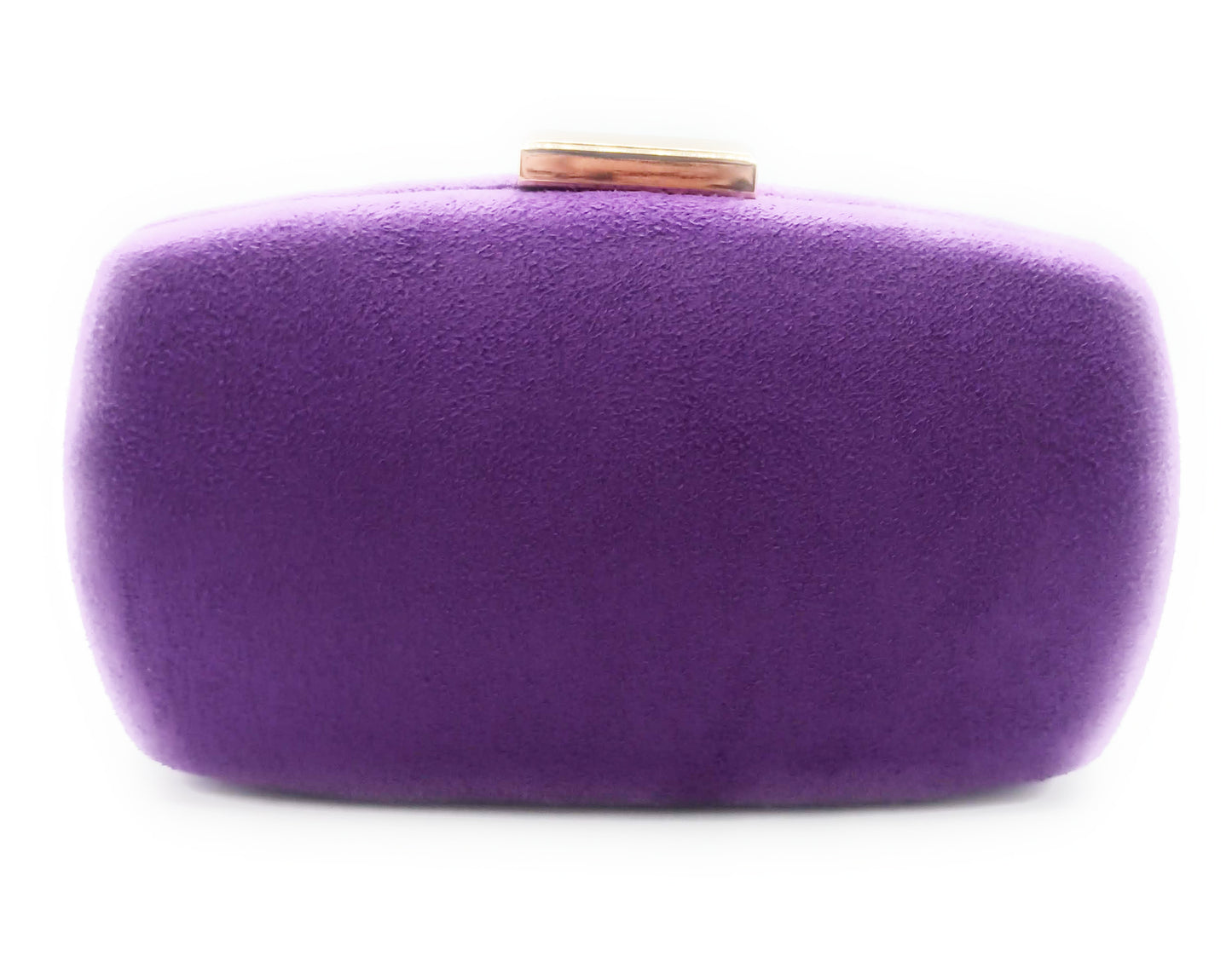 Cartera De Mano Bolso Fiesta · Ante Ovalado Morado (última unidad!)