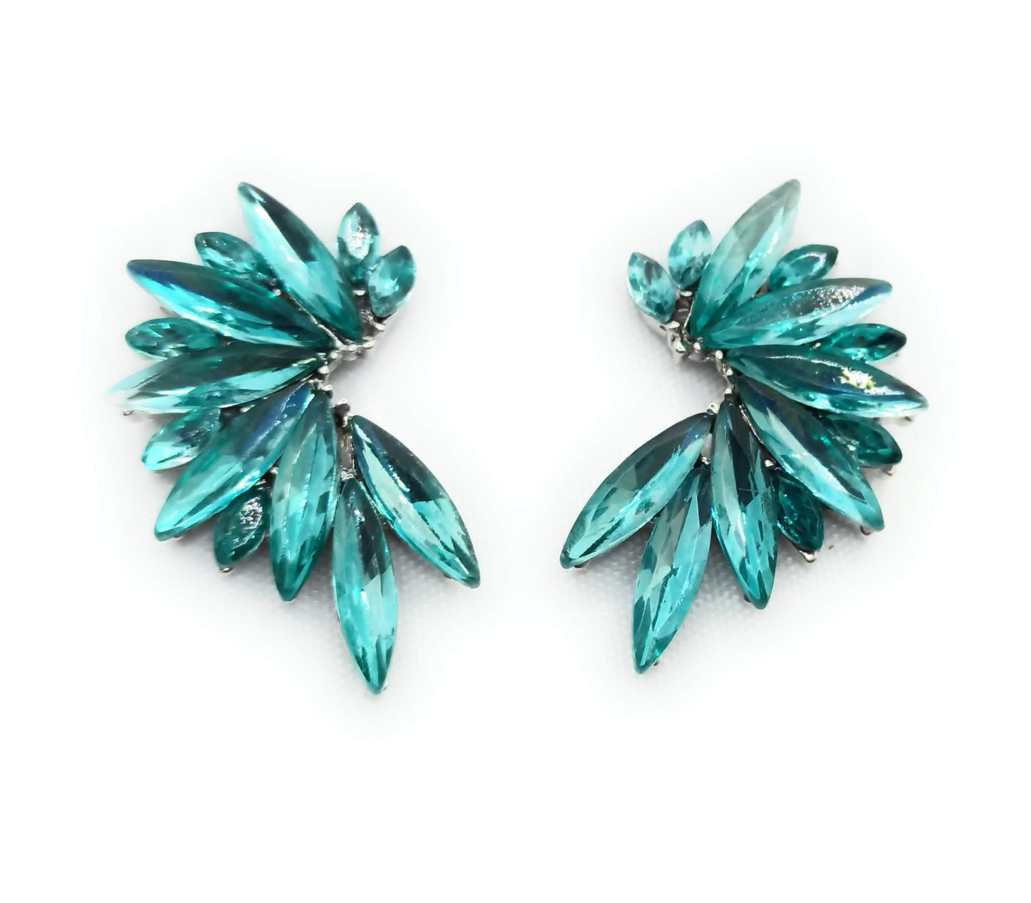 Pendientes Cristales Brillantes · Turquesa, Plata (últimas unidades!)