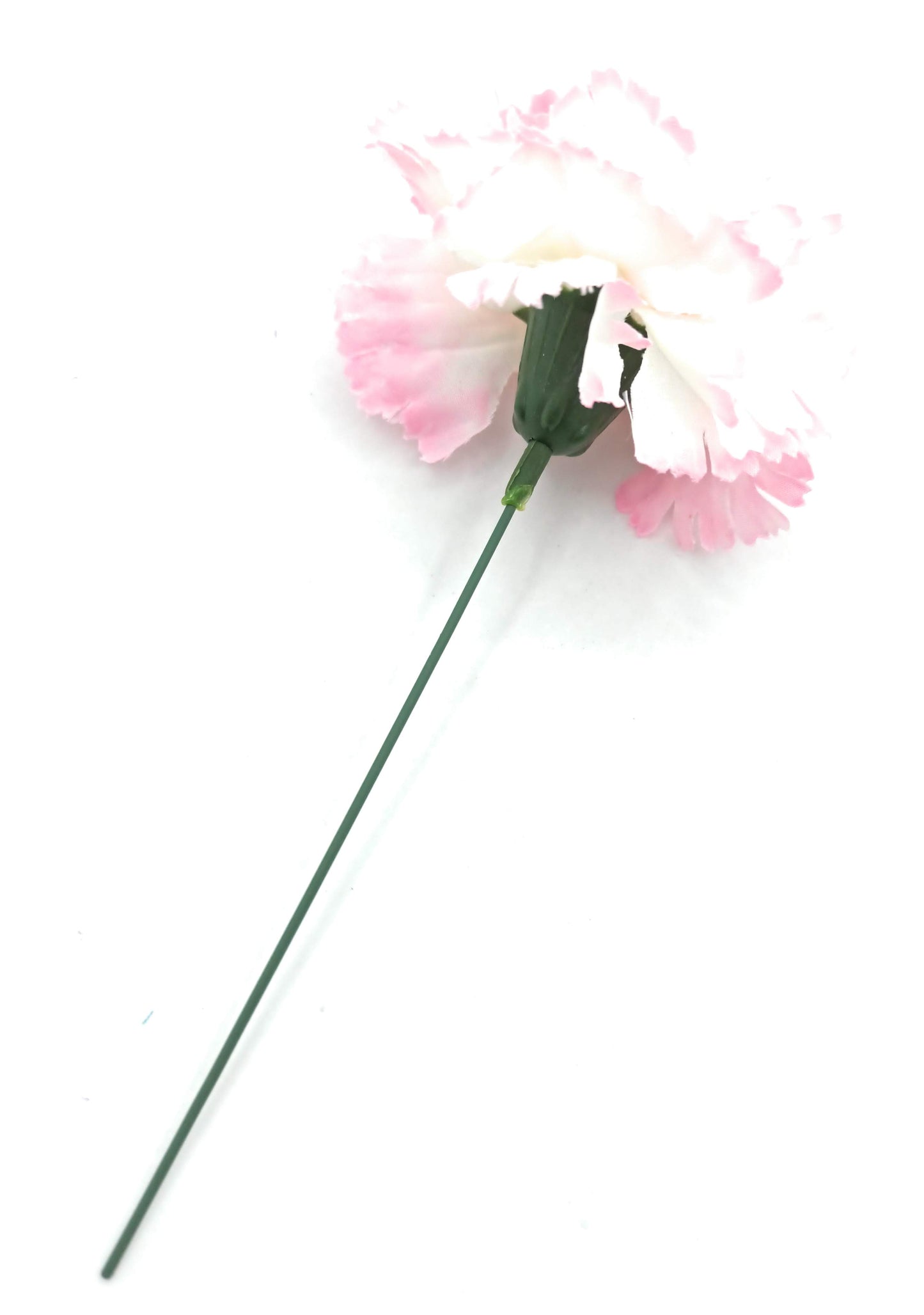 Clavel Flamenco Flor Pelo Ø9cm · Blanco Rosa