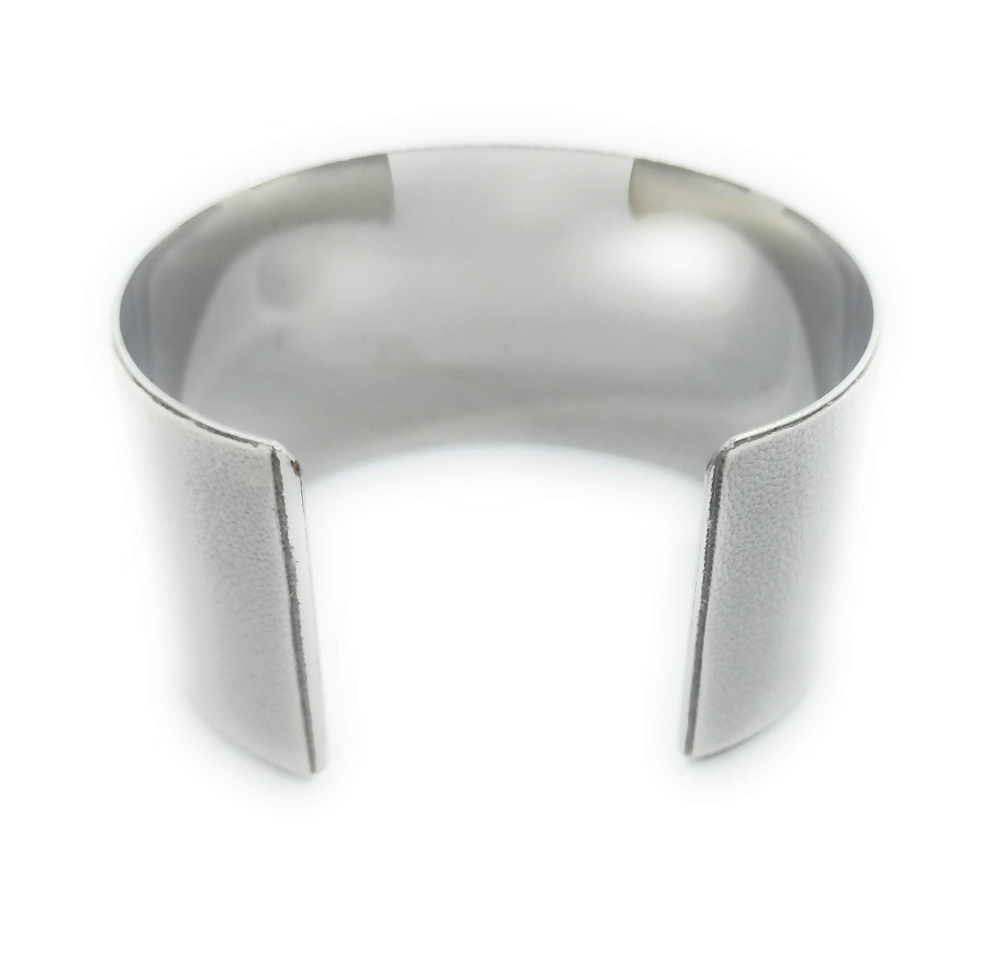Brazalete Blanco Plateado