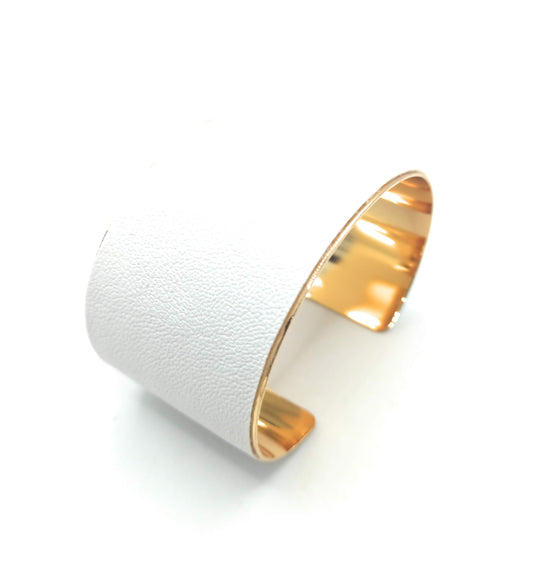 Brazalete Blanco Dorado
