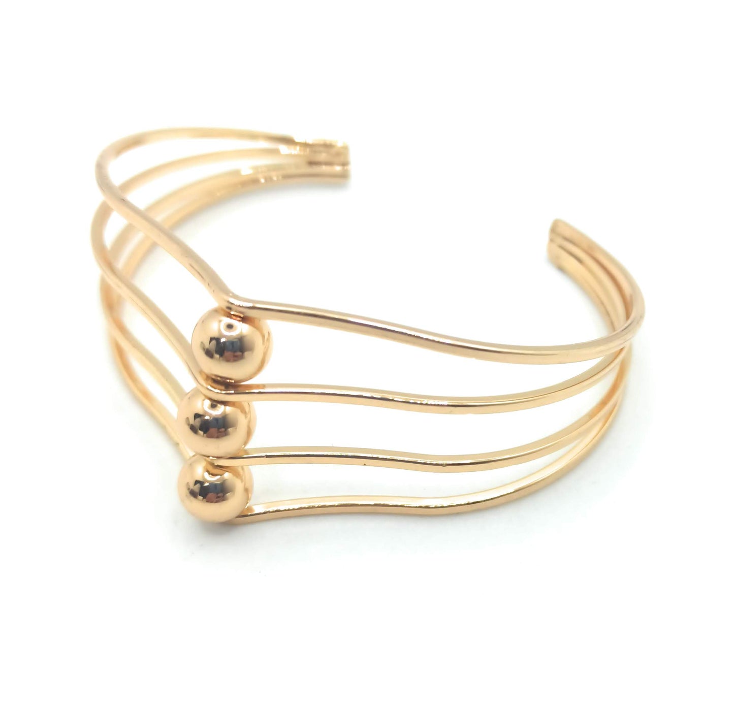 Brazalete Dorado Aros · Bolitas Oro