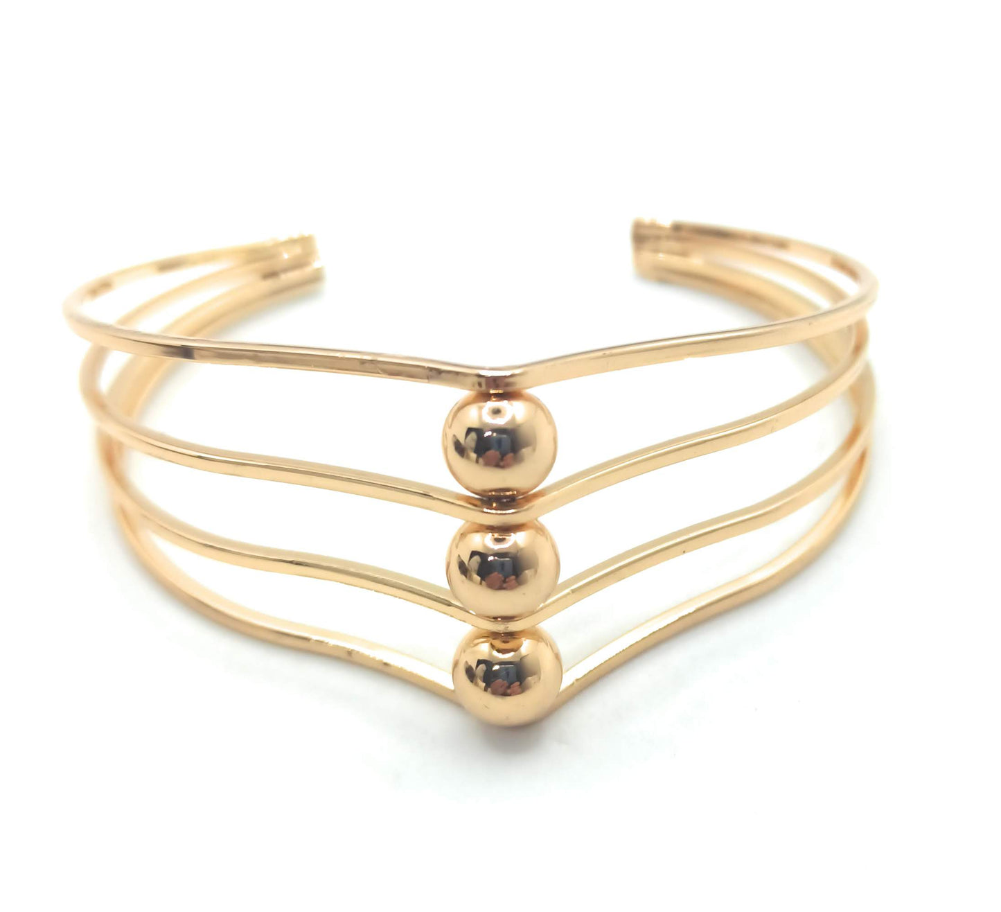 Brazalete Dorado Aros · Bolitas Oro