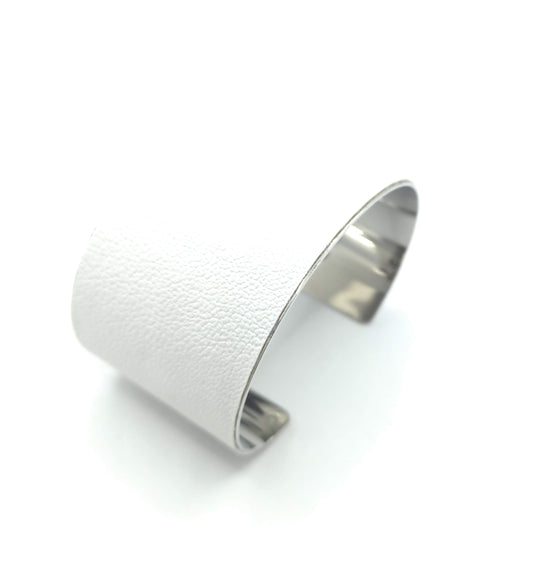 Brazalete Blanco Plateado