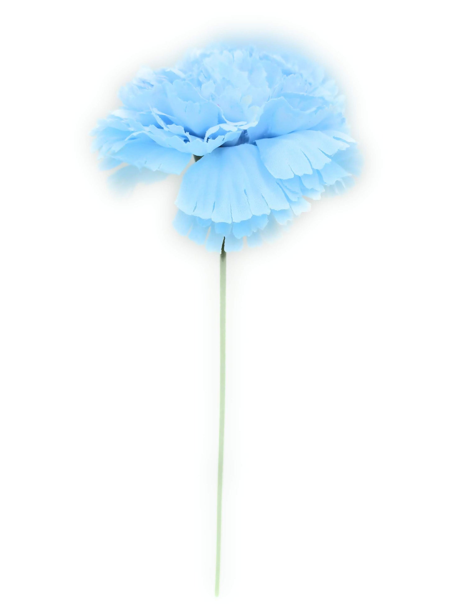 Clavel Flamenco Flor Pelo Ø9cm · Azul Cielo