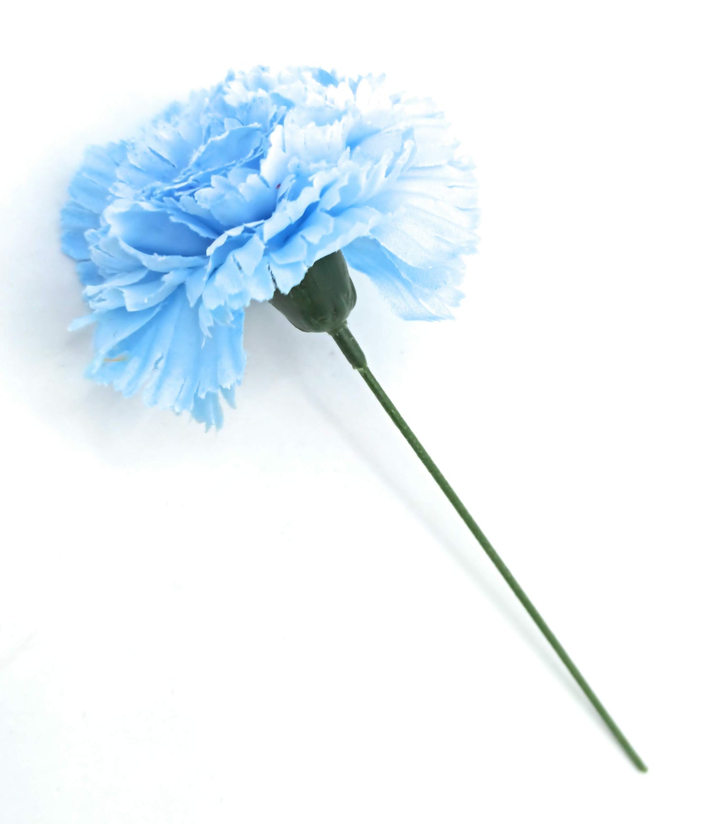 Clavel Flamenco Flor Pelo Ø9cm · Azul Cielo