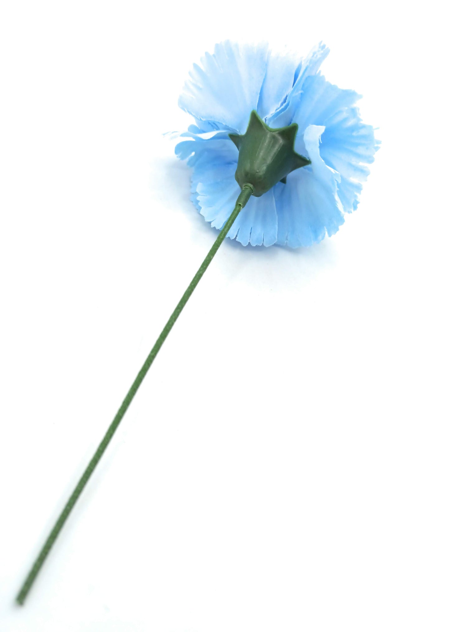 Clavel Flamenco Flor Pelo Ø9cm · Azul Cielo