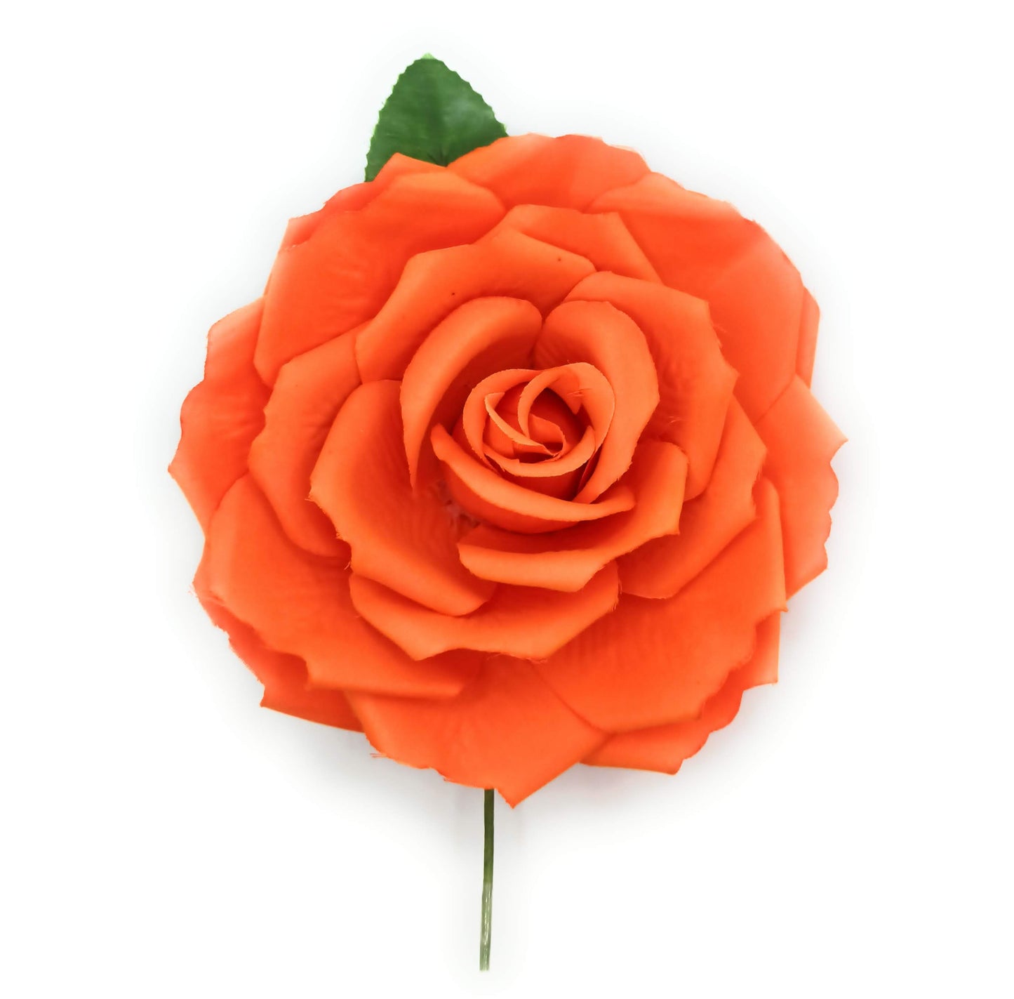 Flor Flamenca Pelo Grande Ø19cm · Naranja (última unidad!)