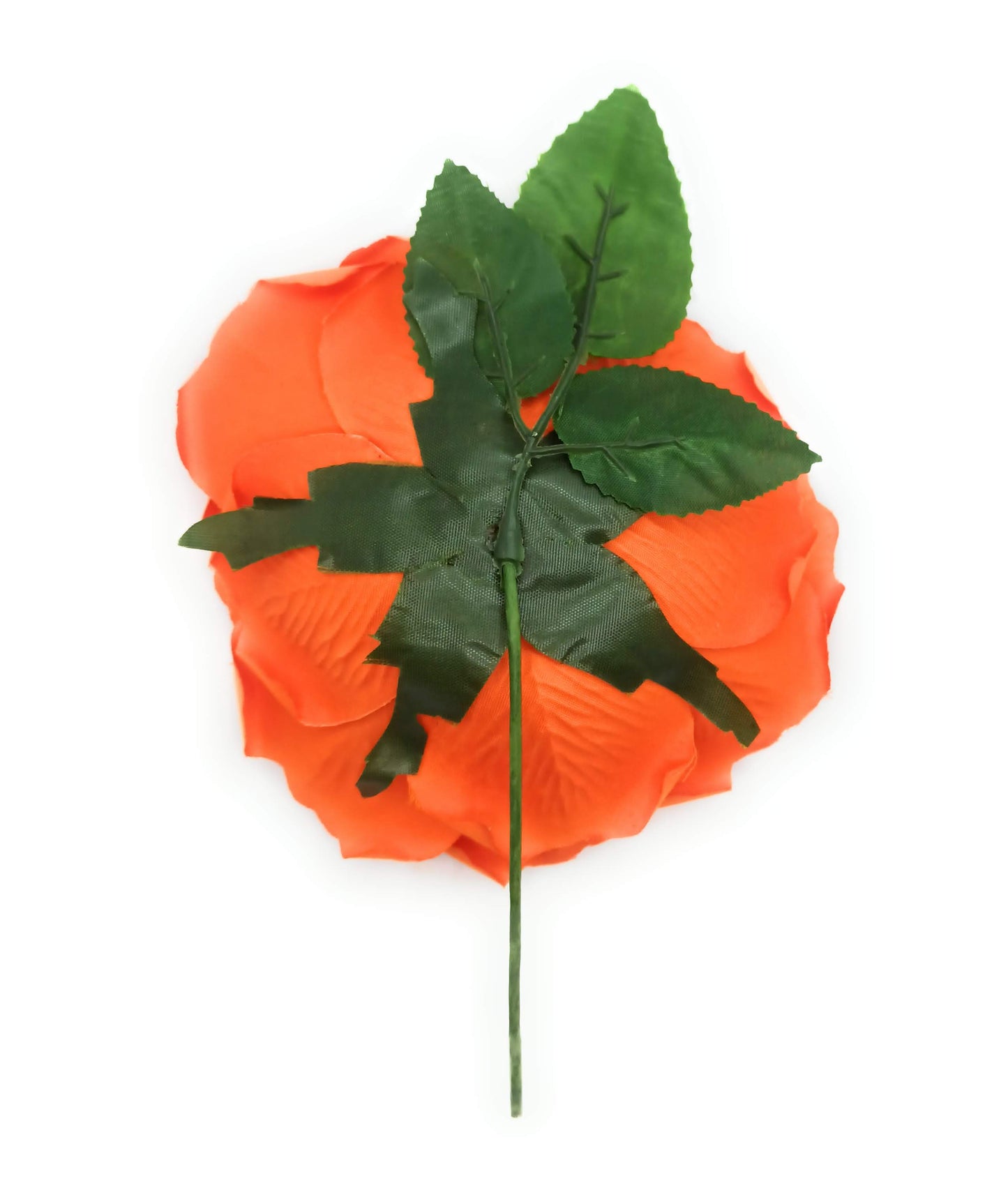 Flor Flamenca Pelo Grande Ø19cm · Naranja (última unidad!)