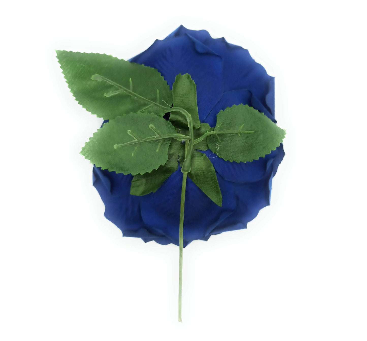 Flor Flamenca Pelo Grande Ø19cm · Azul Marino