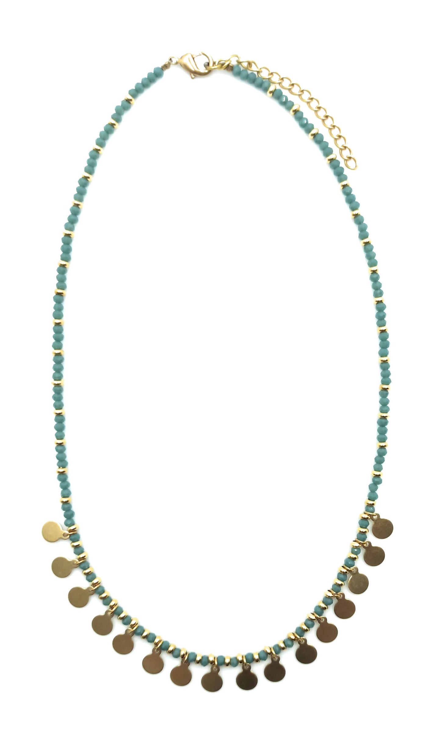 Gargantilla Chapitas · Celeste