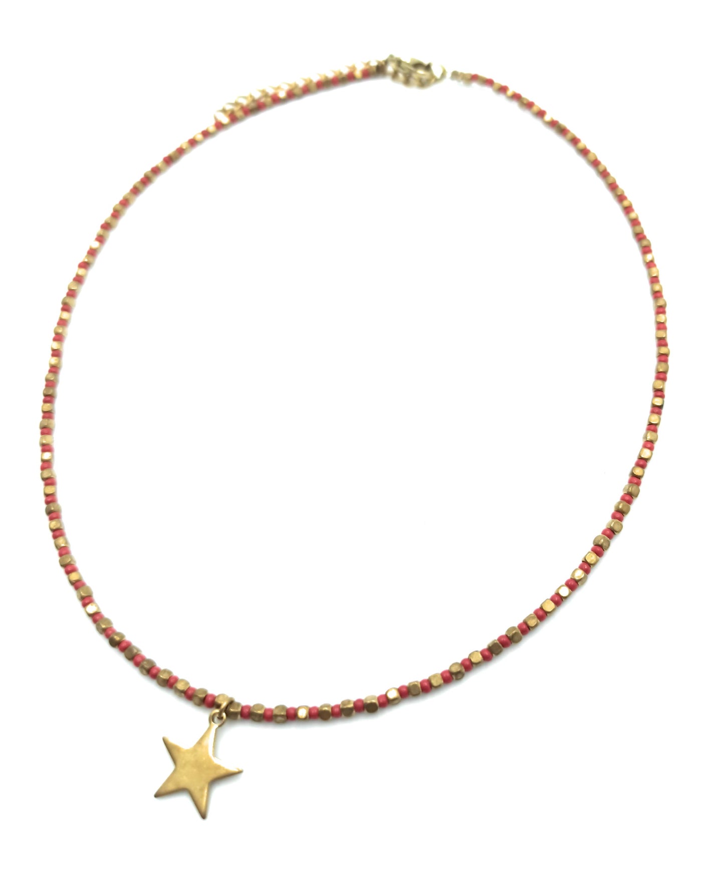 Collar con Cuentas · Rojo Estrella