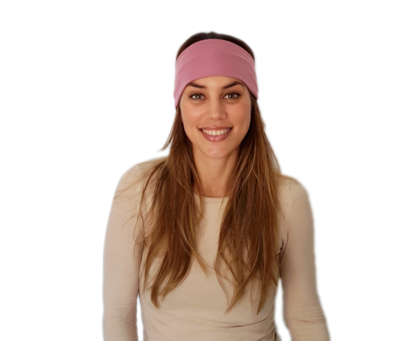 Cinta de Pelo Elástica con Nudo · Rosa Viejo Deluxe