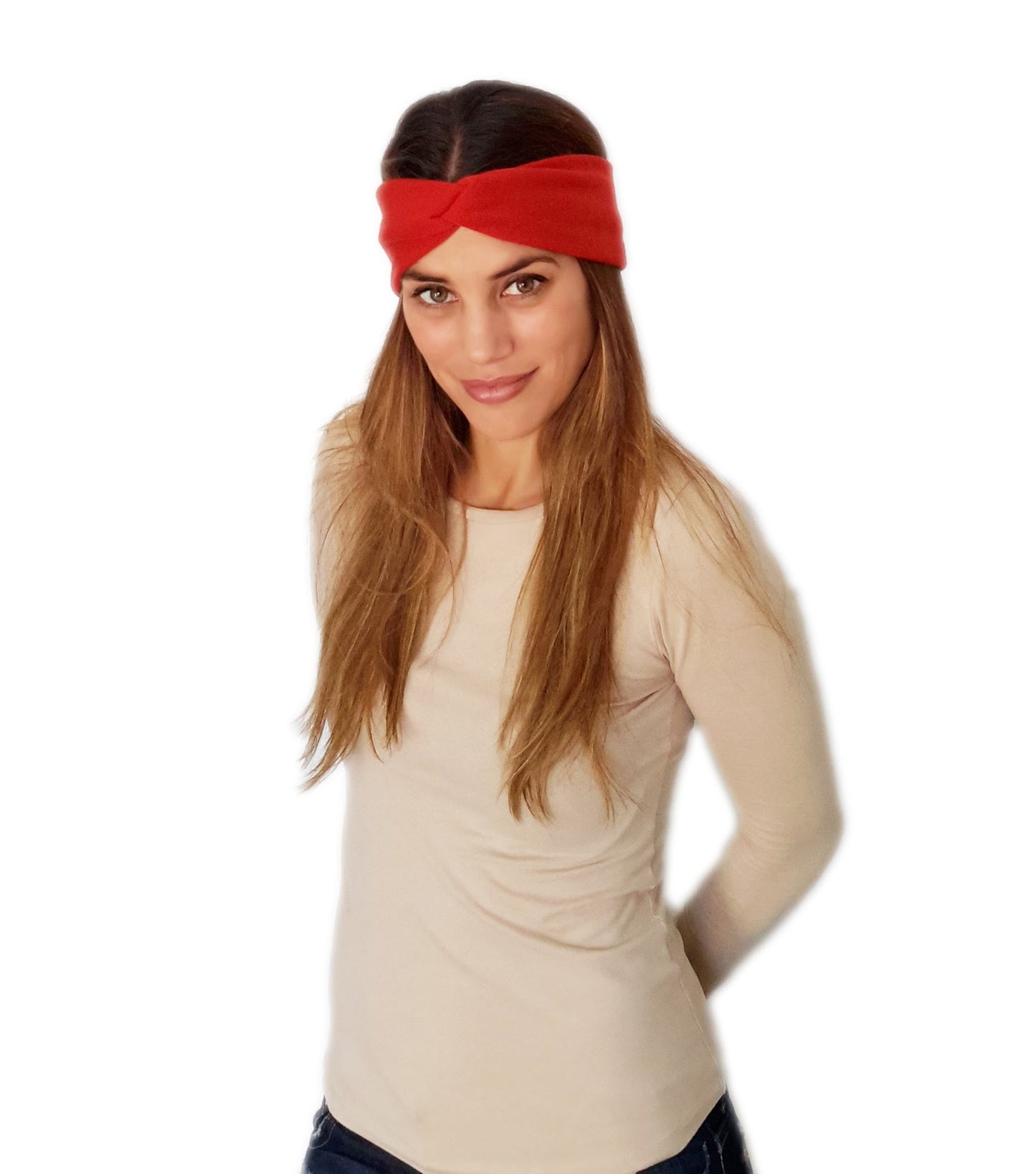 Cinta de Pelo Elástica con Nudo · Rojo (Otoño-Invierno)