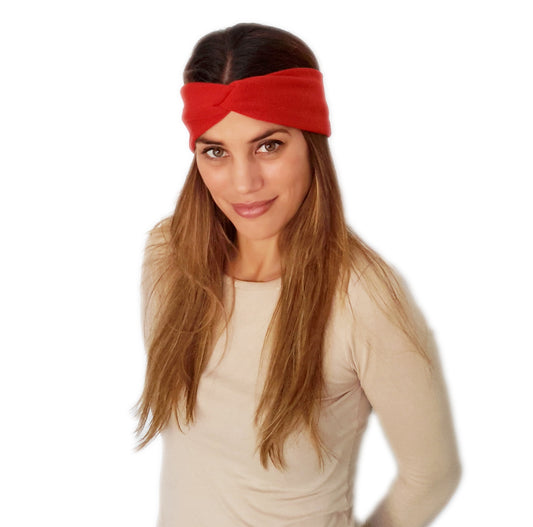 Cinta de Pelo Elástica con Nudo · Rojo (Otoño-Invierno)