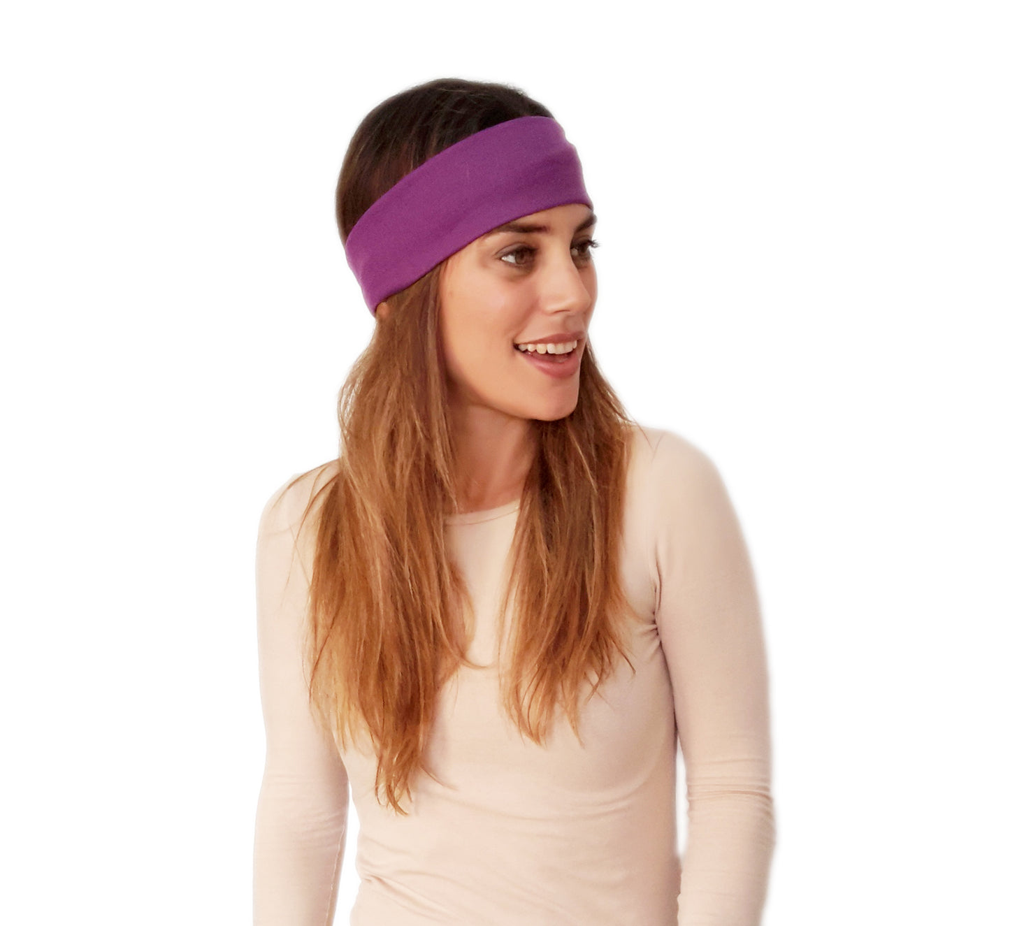 Cinta de Pelo Elástica con Nudo · Violeta