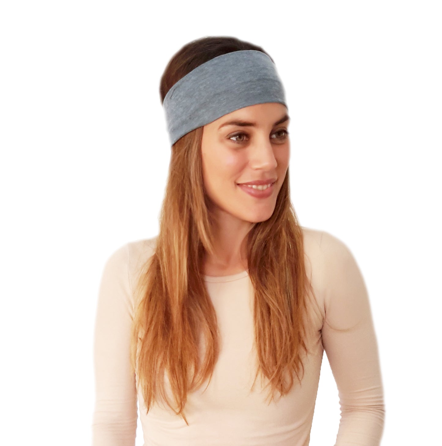 Cinta de Pelo Elástica con Nudo · Gris Oscuro