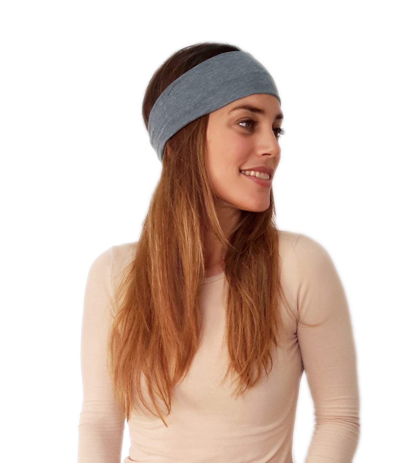 Cinta de Pelo Elástica con Nudo · Gris Oscuro