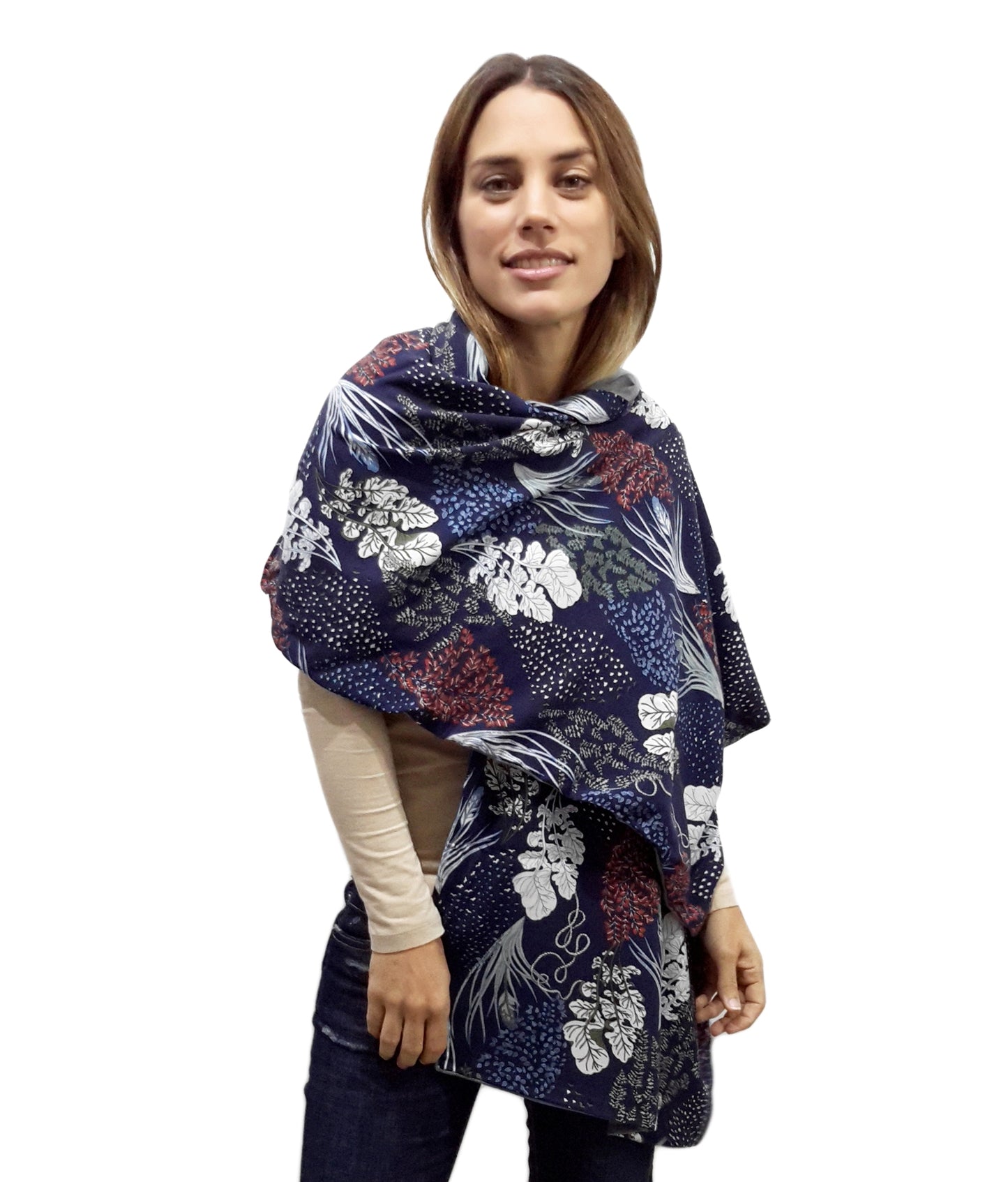 Bufanda Grande de Punto · Fauna Oliva