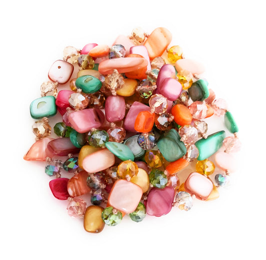 Collar Largo de Nácar · Colorido