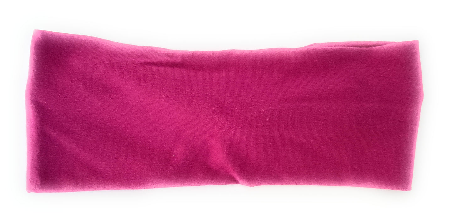 Cinta de Pelo Elástica con Nudo · Frambuesa