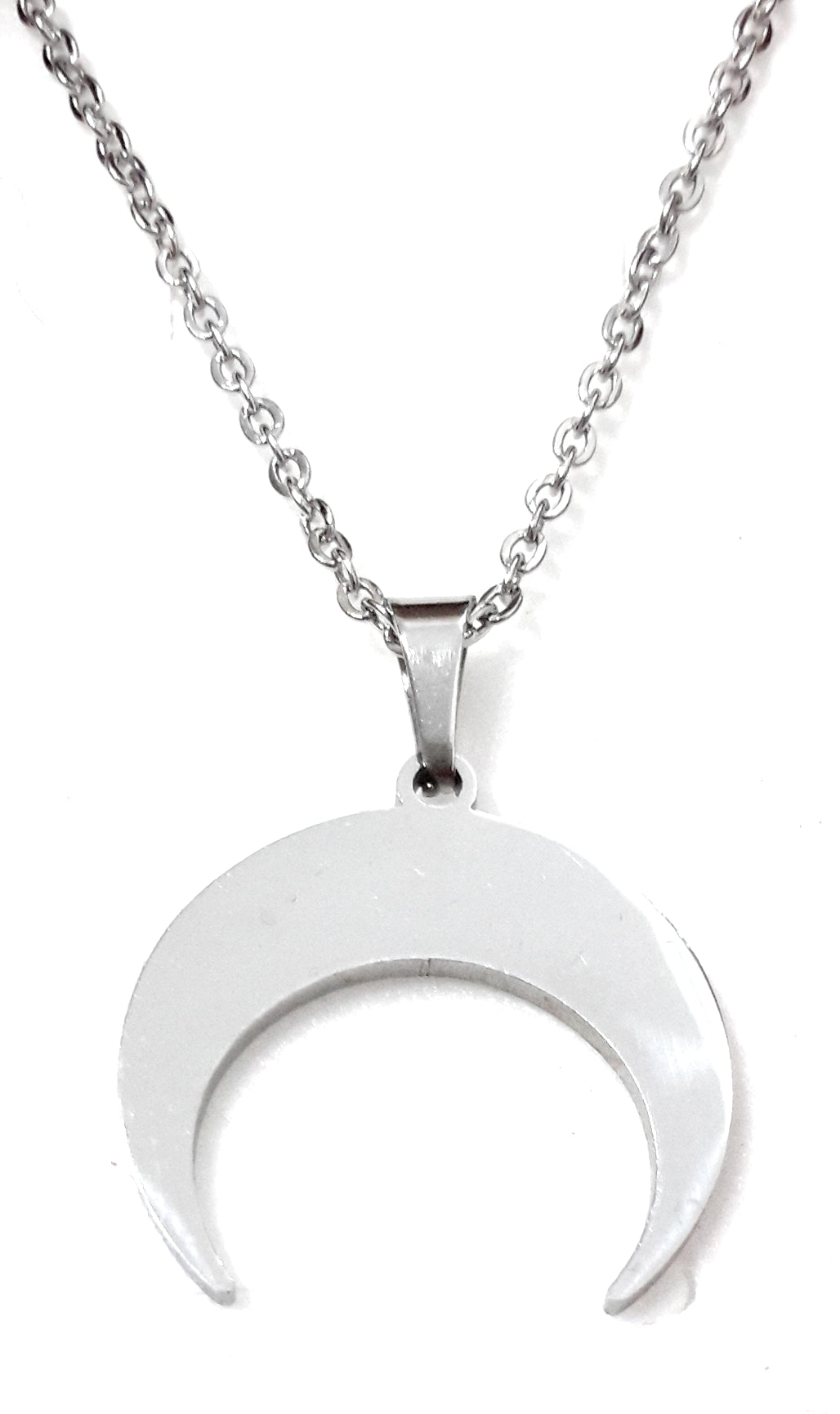Collar Corto Media Luna · Plata