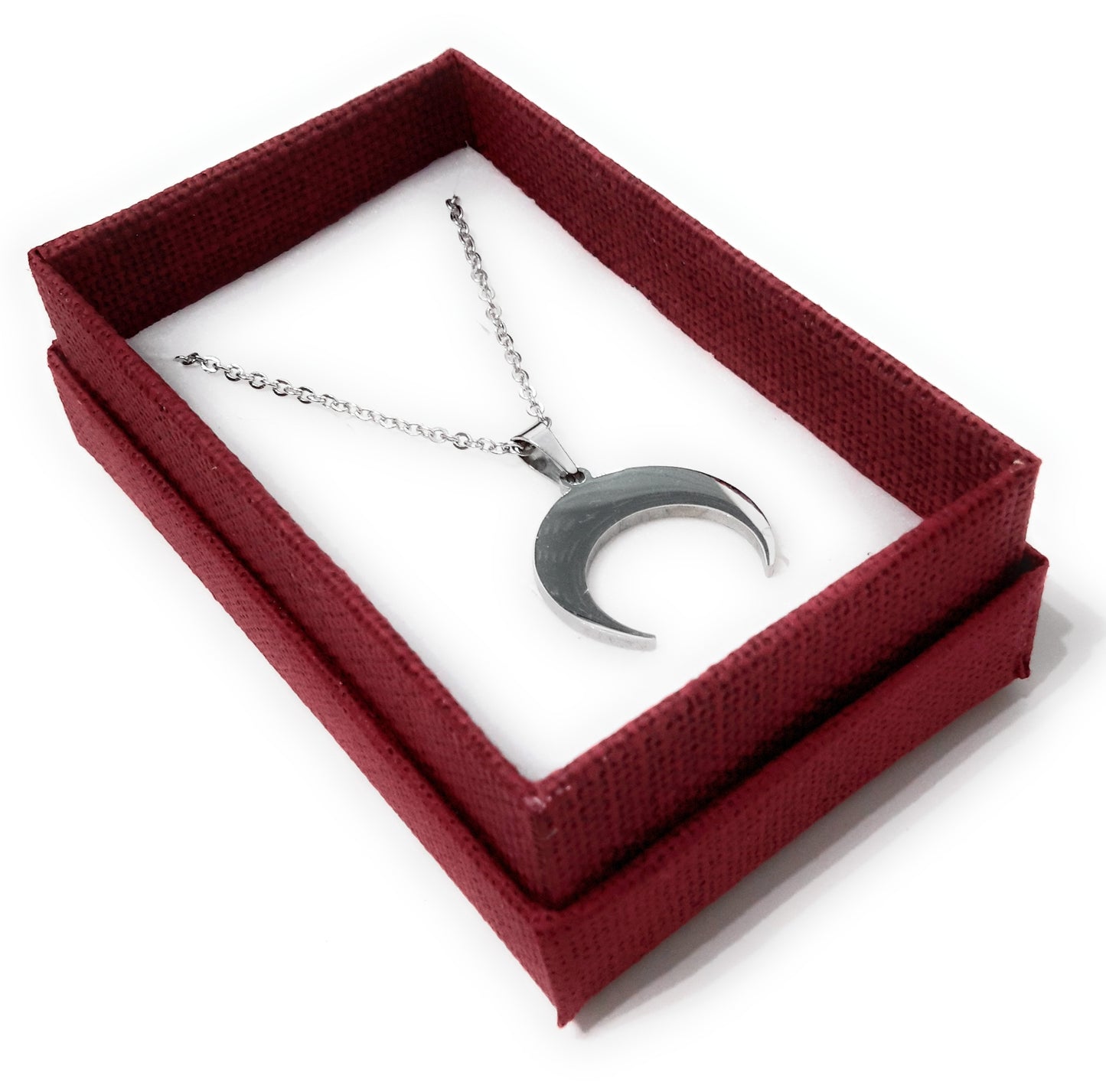 Collar Corto Media Luna · Plata