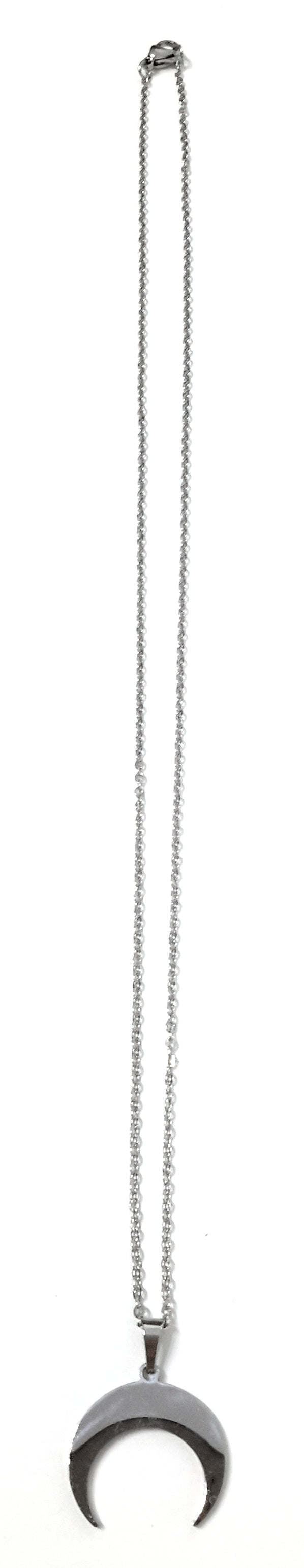 Collar Corto Media Luna · Plata